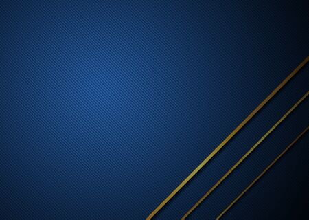 Minimal luxury background abstract line pattern design gold shape overlap style. vector illustration.のイラスト素材