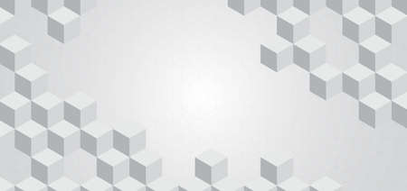 Geometric square shape 3d pattern design and pattern background. vector illustration.のイラスト素材