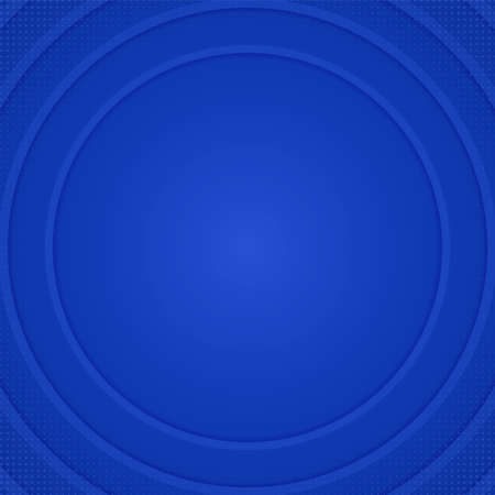 Circle ripple overlap layer design blue color halftone with space. vector illustration.のイラスト素材