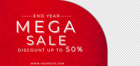 Sale banner red polygon background space for product image. vector illustration.のイラスト素材