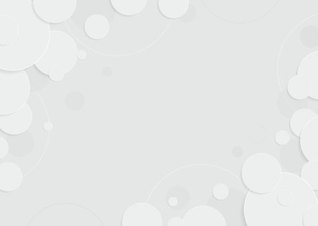 Circle shape overlap design white abstract style. vector illustration.のイラスト素材