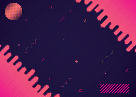 Party background wave shape geometric design. vector illustration.