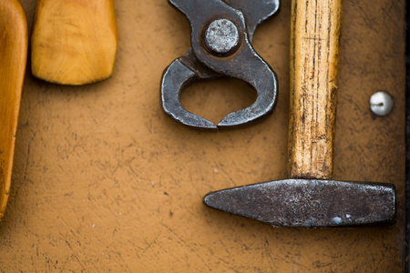 Close up shot of hand toolsの写真素材