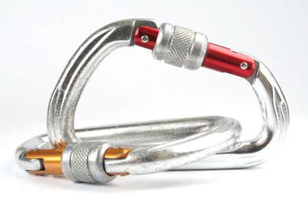 Carabiners isolatedの写真素材