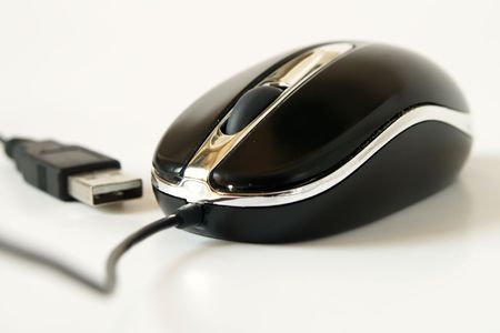 PC Mouse with USB isolatedの写真素材