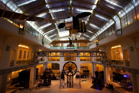 interior of Vienna Technical Museum (Technisches Museum), Vienna, Austriaのeditorial素材