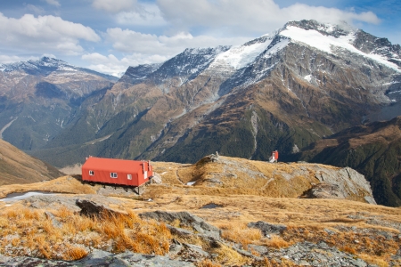 Alpine hut in New Zealand Alpsのeditorial素材