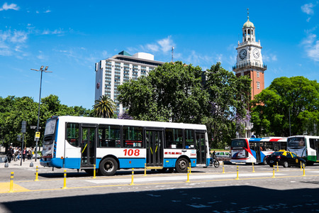 Busy streets in Buenos Aires, capital of Argentinaのeditorial素材