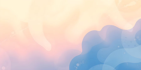 Abstract background with color blots, transitions and bends. Different shades and thickness.の素材