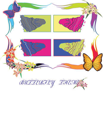 Butterfly Themeのイラスト素材