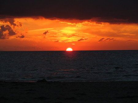 Sea Sunsetの写真素材