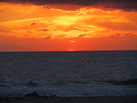 Sea Sunsetの写真素材