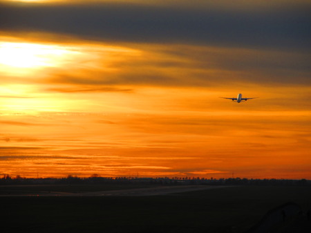 Sunset Takeoverの写真素材