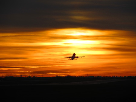 Sunset Takeoverの写真素材