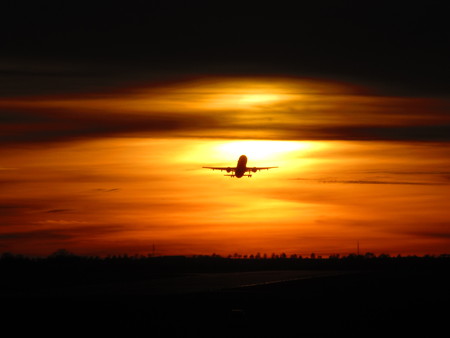 Sunset Takeoverの写真素材