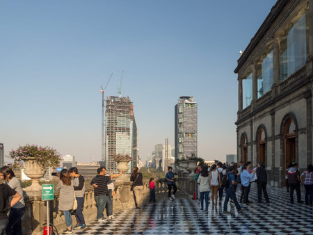 Mexico City, Central America, January 2018 [Colonial Chapultepec Castle, views, hill, park]