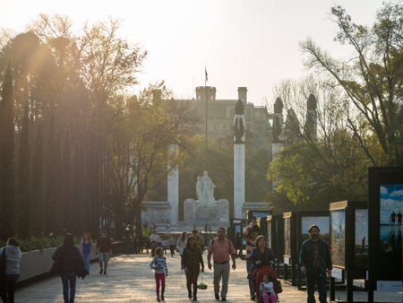 Mexico City, Central America, January 2018 [Colonial Chapultepec Castle, views, hill, park]