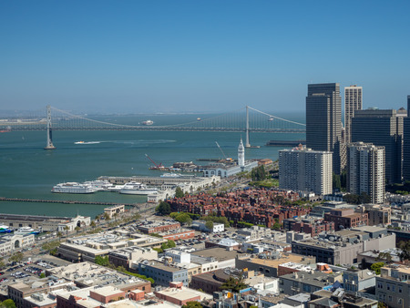 The City of San Francisco, California, USA - July 2018: Downtown Skylineの写真素材