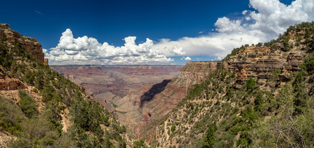 Grand Canyon National Park, South Rim, Arizona / Nevada, USA : [ Canyon panoramic views, Colorado river ]の写真素材