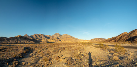 Death Valley, Mojave Desert road, California, USA: The hottest place on Earthの写真素材
