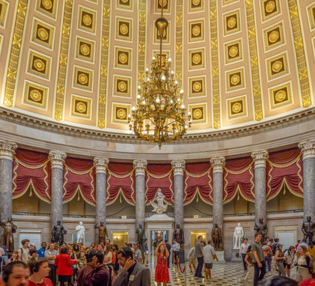 Washington DC, District of Columbia, Summer 2018 [United States Capitol interior, federal district,...