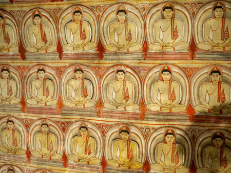 Sri Lanka, Ceylon island - Dambulla Cave Buddhist Templeの写真素材