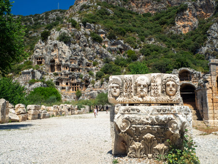 Myra Roman ruins, Ãrenyeri, Demre, Turkeyの写真素材