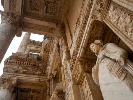 Ephesus,  Izmir province, Turkey : Roman city ruins from Ancient Greeceの写真素材