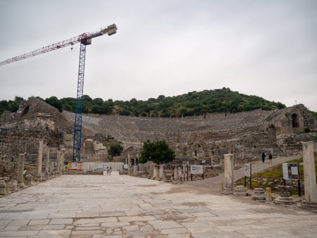 Ephesus,  Izmir province, Turkey - Summer 2024 : Roman city ruinsの写真素材