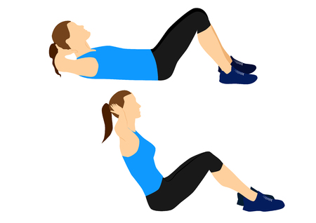 Fitness motivation exercise for your better workoutのイラスト素材
