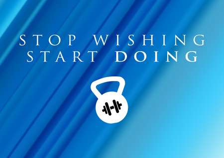Fitness motivation quote for your better workoutの写真素材