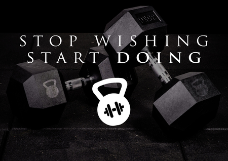 Fitness motivation quote for your better workoutの写真素材