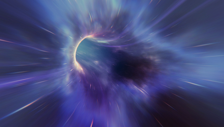 Abstract Colorful Wormholeの写真素材