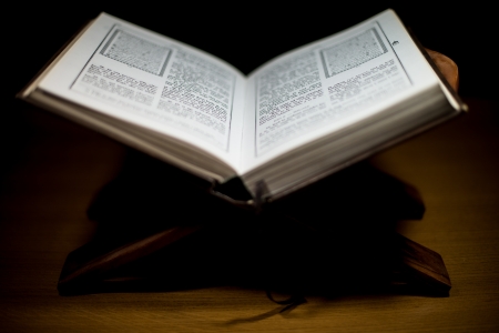 pages of holy koran the testamentの写真素材