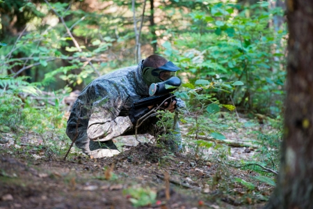 Game In A Paintballの写真素材