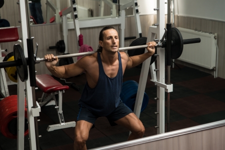 Barbell Squatの写真素材