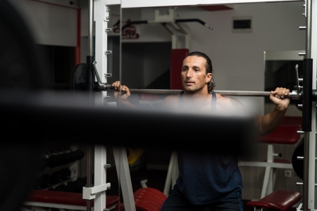 Barbell Squatの写真素材