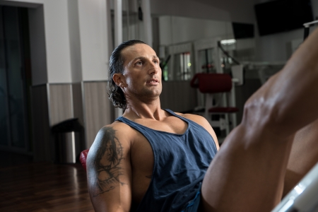 Health Club Leg Press Machineの写真素材