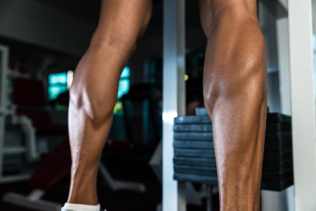 Muscular Man Calvesの写真素材