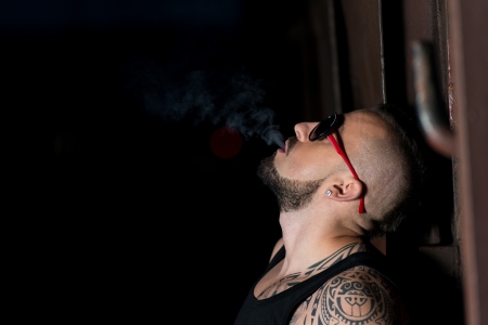 Smoking Manの写真素材