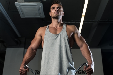 Shoulders Cable Lateral Raise Workoutの写真素材