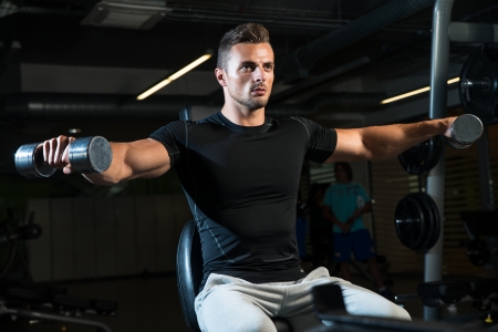 Shoulders Lateral Workoutの写真素材