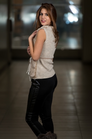 Fashion Portrait Of Young Beautiful Womanの写真素材