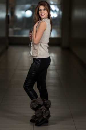 Fashion Portrait Of Young Beautiful Womanの写真素材