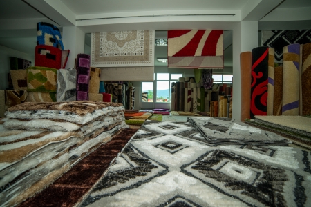 Colorful Rugs For Sale At Storeの写真素材
