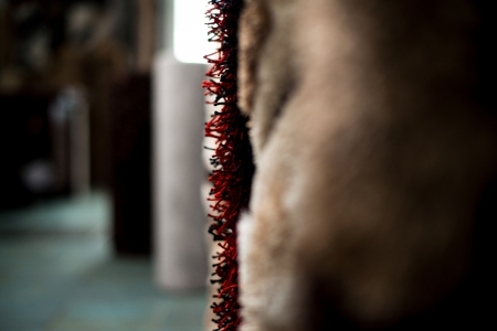 Close-Up Of A Carpet With Fine Patternの写真素材