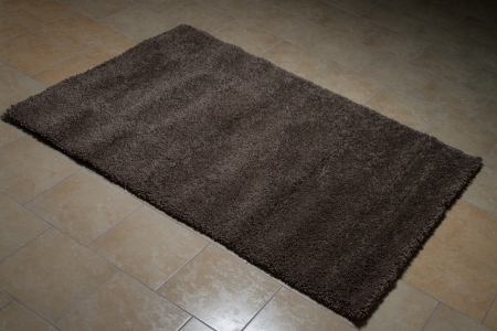 Grey Carpet Lying On Floorの写真素材