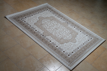 White Persian Rug Isolated On Tilesの写真素材