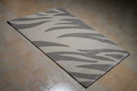 Grey Carpet Lying On Floorの写真素材