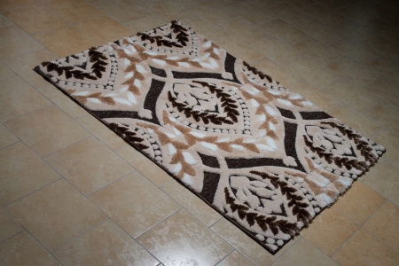 Pattern Carpet Lying On Floorの写真素材